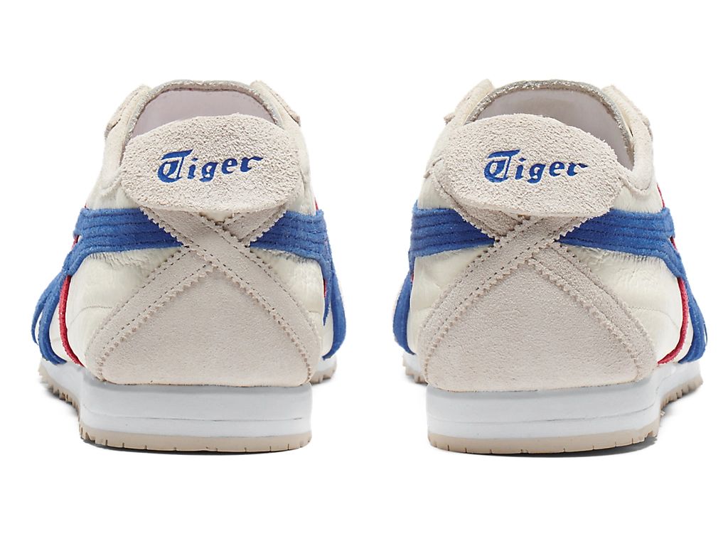 Onitsuka Tiger Mexico 66 Unisex Sneakers – Cream Blue Red Stripe