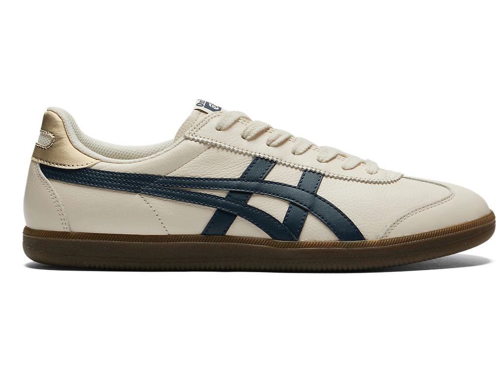 Onitsuka Tiger Tokuten Unisex Sneakers – Cream / Navy / Gold