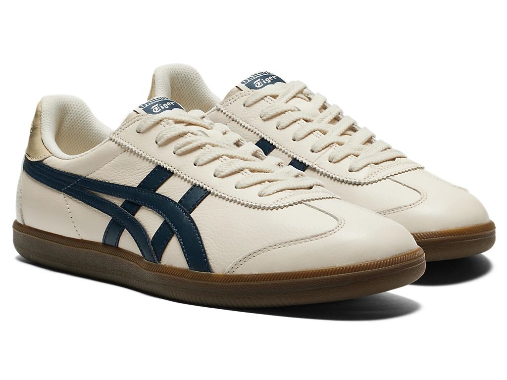 Onitsuka Tiger Tokuten Unisex Sneakers – Cream / Navy / Gold