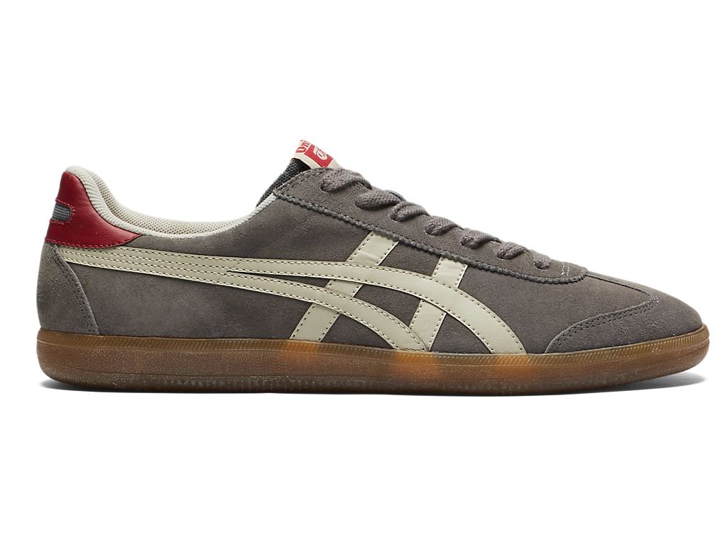 Onitsuka Tiger Tokuten Unisex Sneakers – Dark Grey / Cream / Red