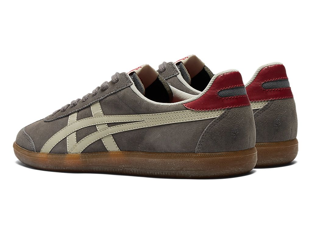 Onitsuka Tiger Tokuten Unisex Sneakers – Dark Grey / Cream / Red