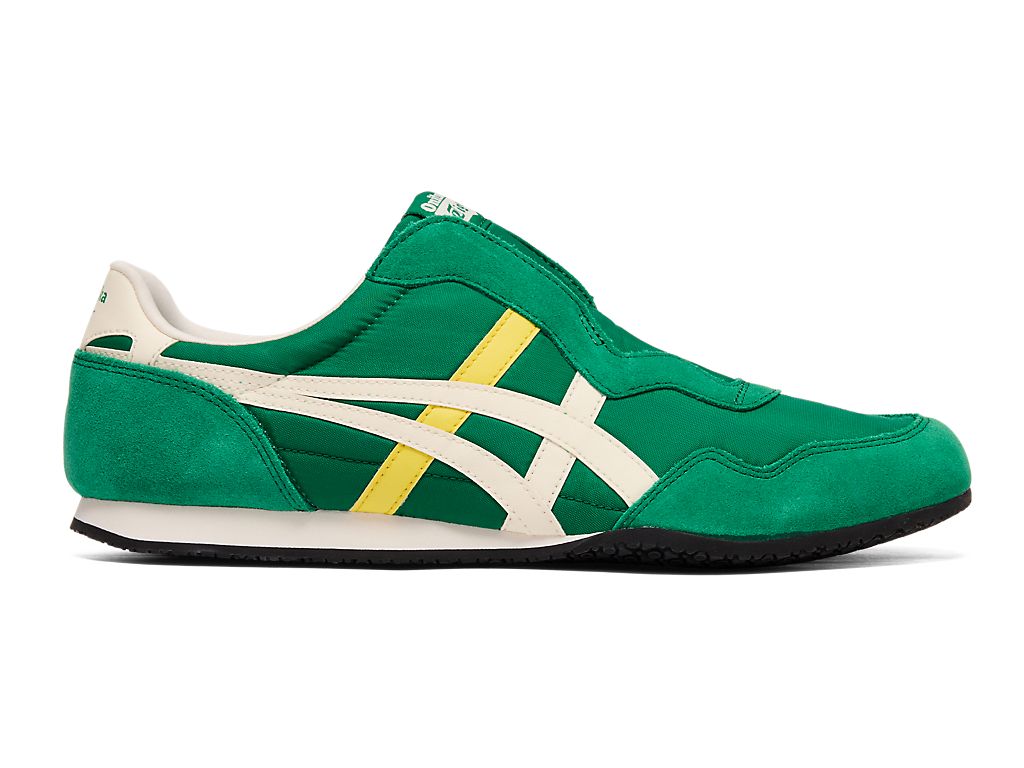Onitsuka Tiger Serrano Slip-On Unisex Sneakers – Green / Yellow