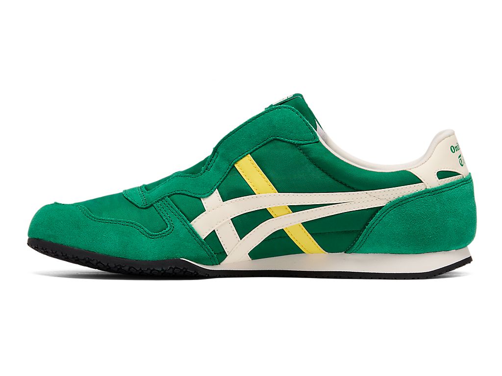 Onitsuka Tiger Serrano Slip-On Unisex Sneakers – Green / Yellow
