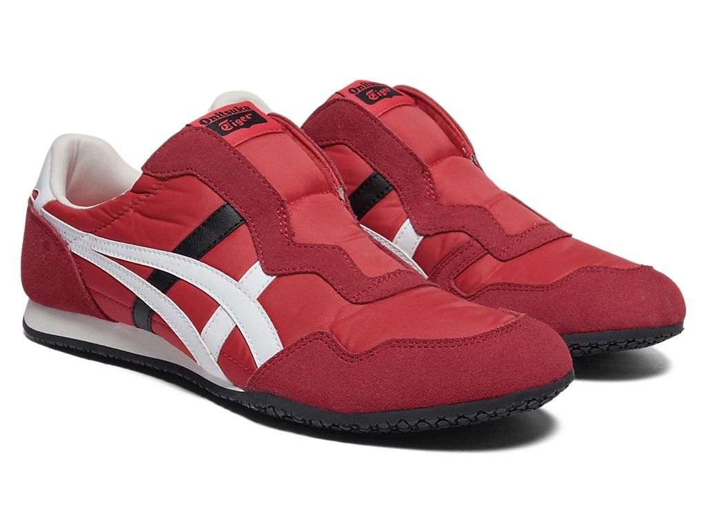 Onitsuka Tiger Serrano Slip-On Unisex Sneakers – Red / White / Black