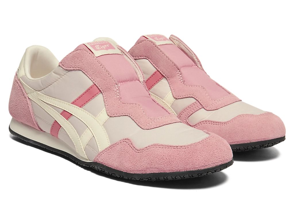 Onitsuka Tiger Serrano Slip-On Unisex Sneakers – Pink / Beige