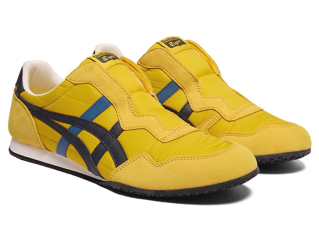 Onitsuka Tiger Serrano Slip-On Unisex Sneakers – Yellow / Navy