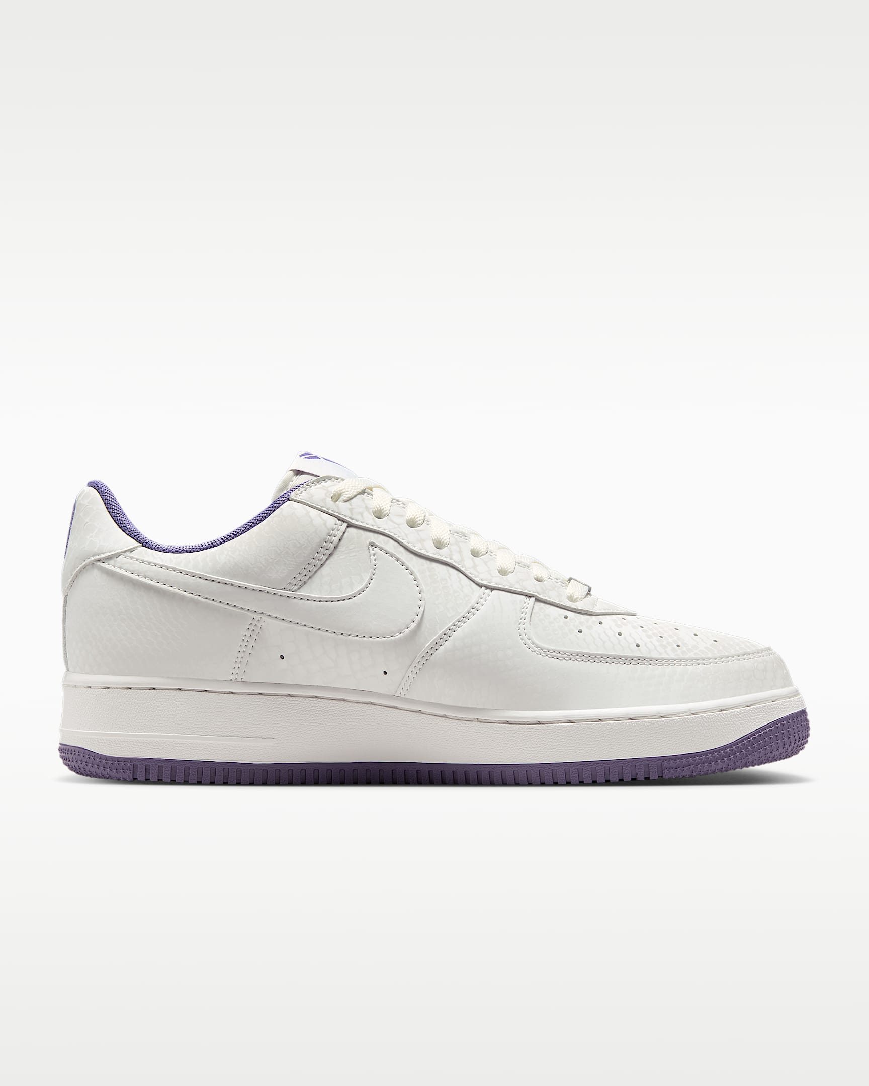 Nike Air Force 1 '07 White Purple Kobe Logo Sneakers