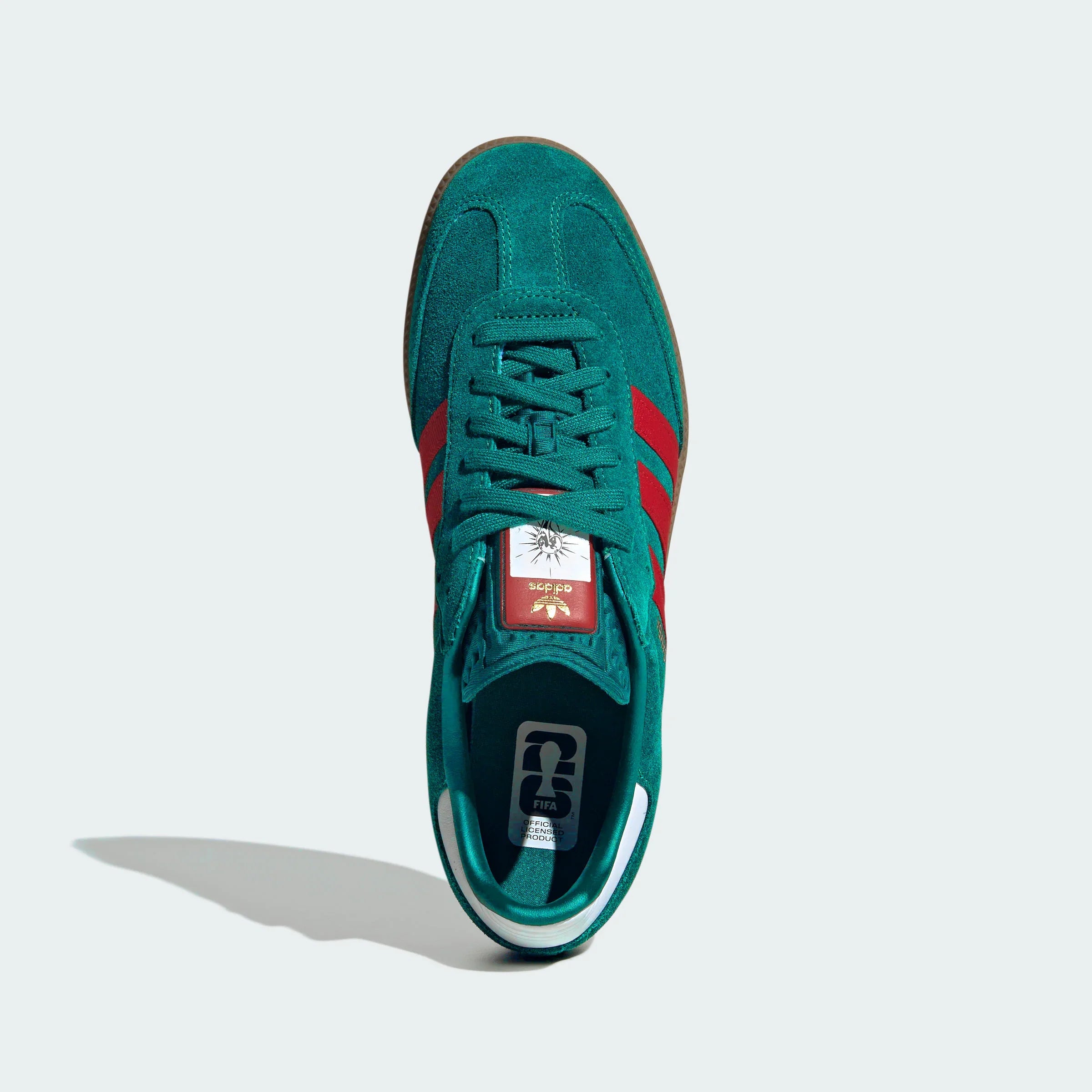 Adidas Originals – Dark Green / Red Suede Casual Sneakers