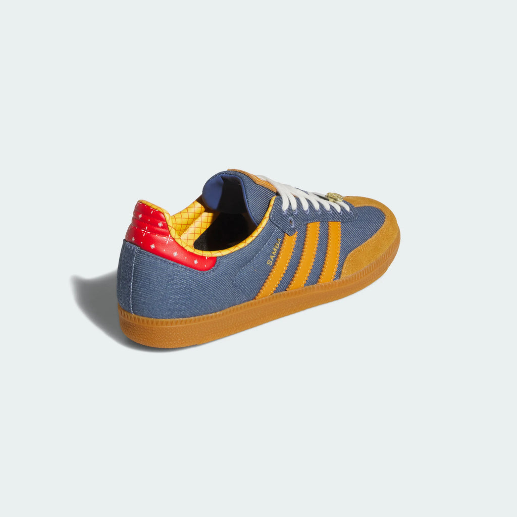 Adidas Originals – Denim Blue / Orange Suede Casual Sneakers