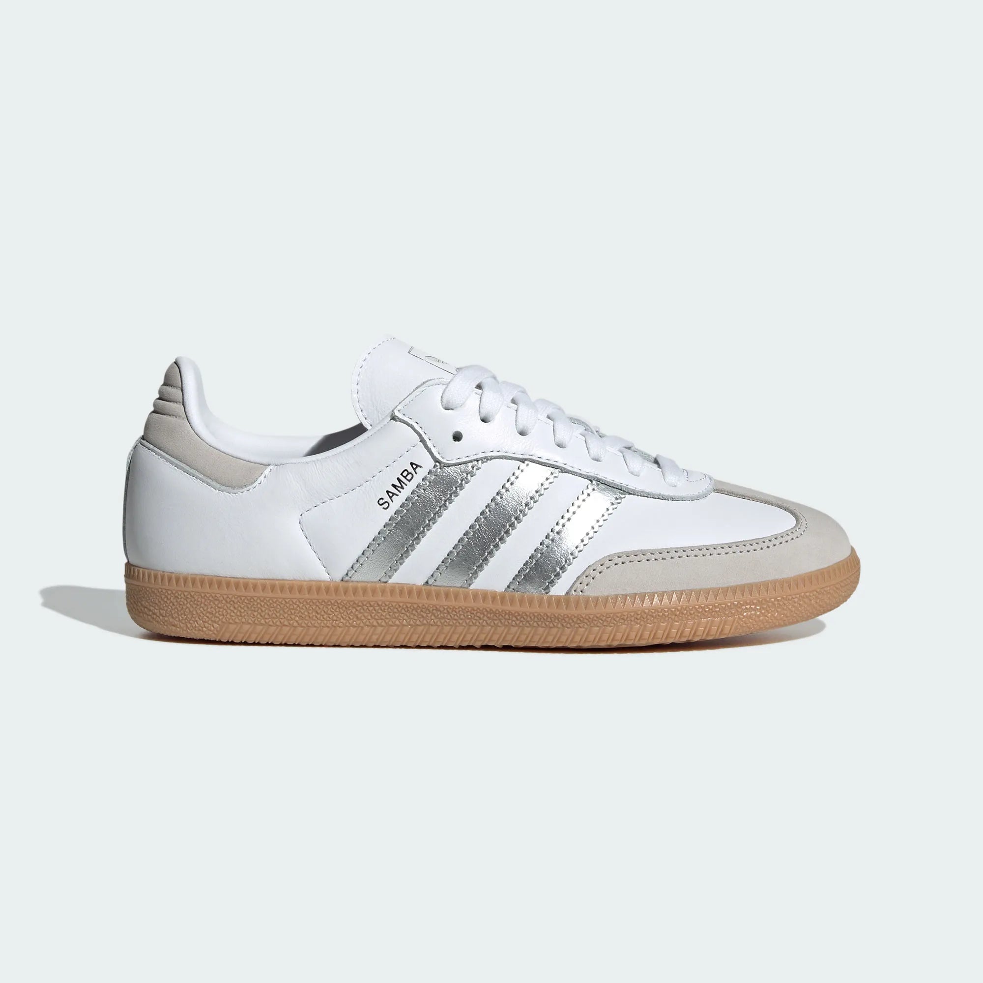 Adidas Originals – White / Silver Leather Casual Sneakers