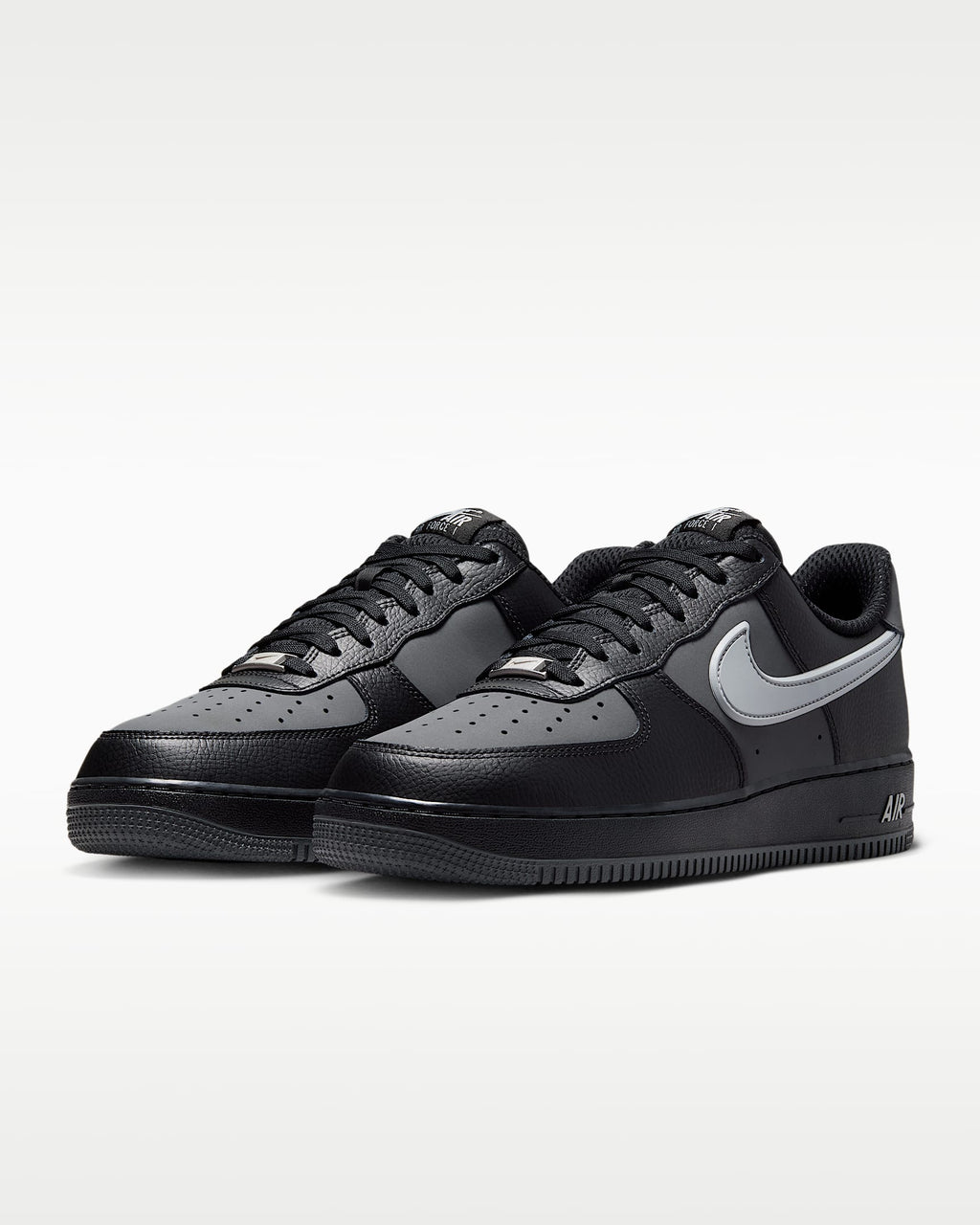 Nike Air Force 1 '07 Black Grey Color Block Sneakers