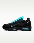 Nike Air Max 95 – Black / Cyan Mesh Athletic Sneakers