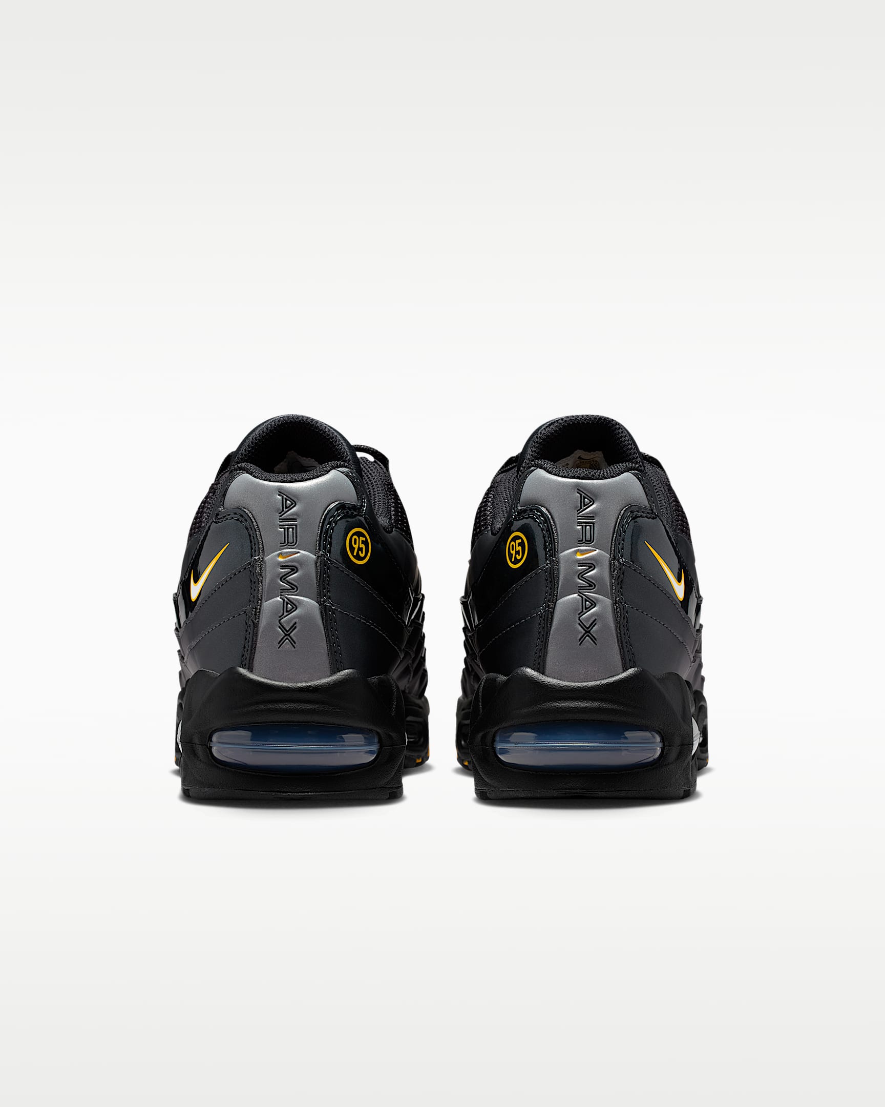 Nike Air Max 95 – Black / Gold Mesh Athletic Sneakers