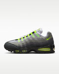 Nike Air Max 95 – Grey / Volt Mesh Athletic Sneakers