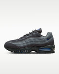 Nike Air Max 95 – Dark Grey / Royal Blue Mesh Athletic Sneakers