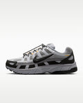 Nike P-6000 – Grey / Black / Orange Mesh Athletic Sneakers