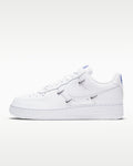 Nike Air Force 1 '07 White Multi-Metal Mini Swoosh Sneakers