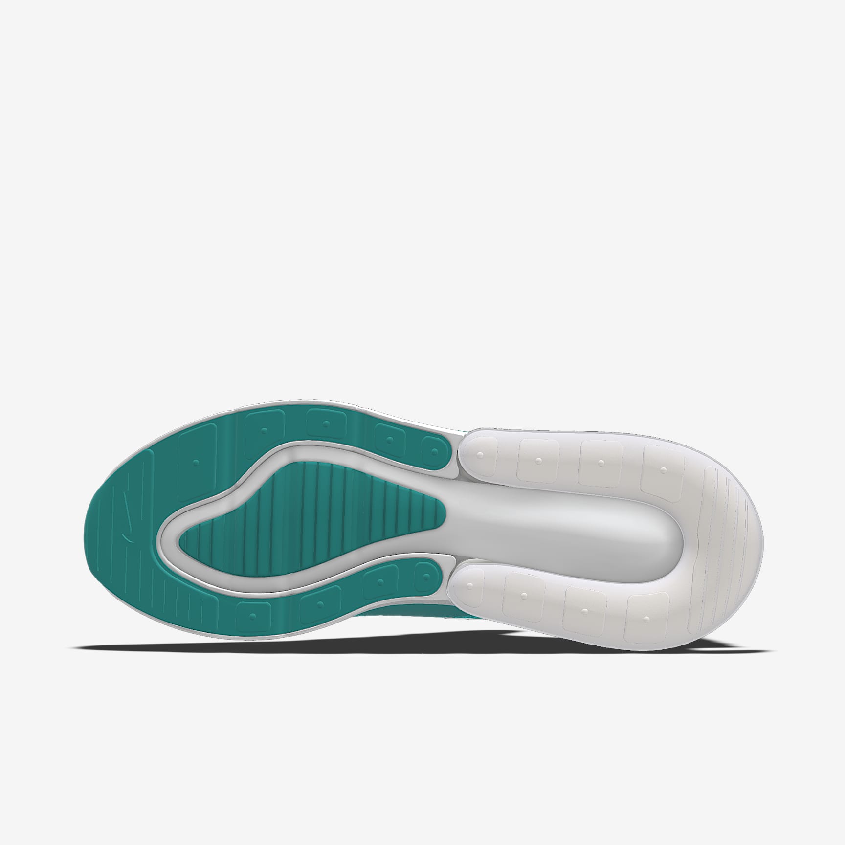 Nike Air Max 270 By You – Teal/White/Silver Custom Sneaker