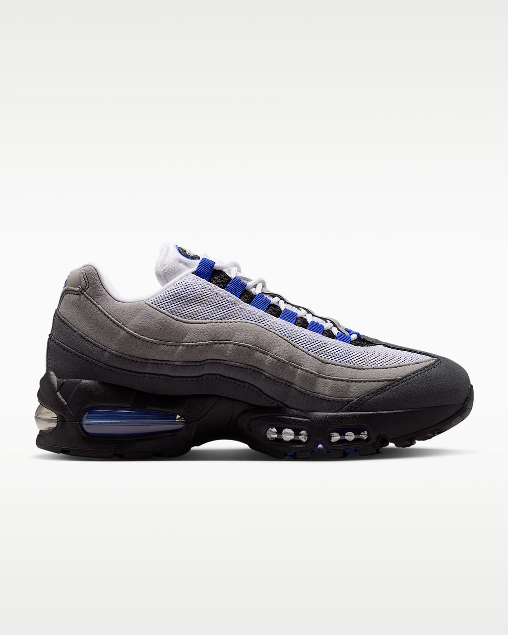 Nike Air Max 95 – Grey / Sky Blue Mesh Athletic Sneakers