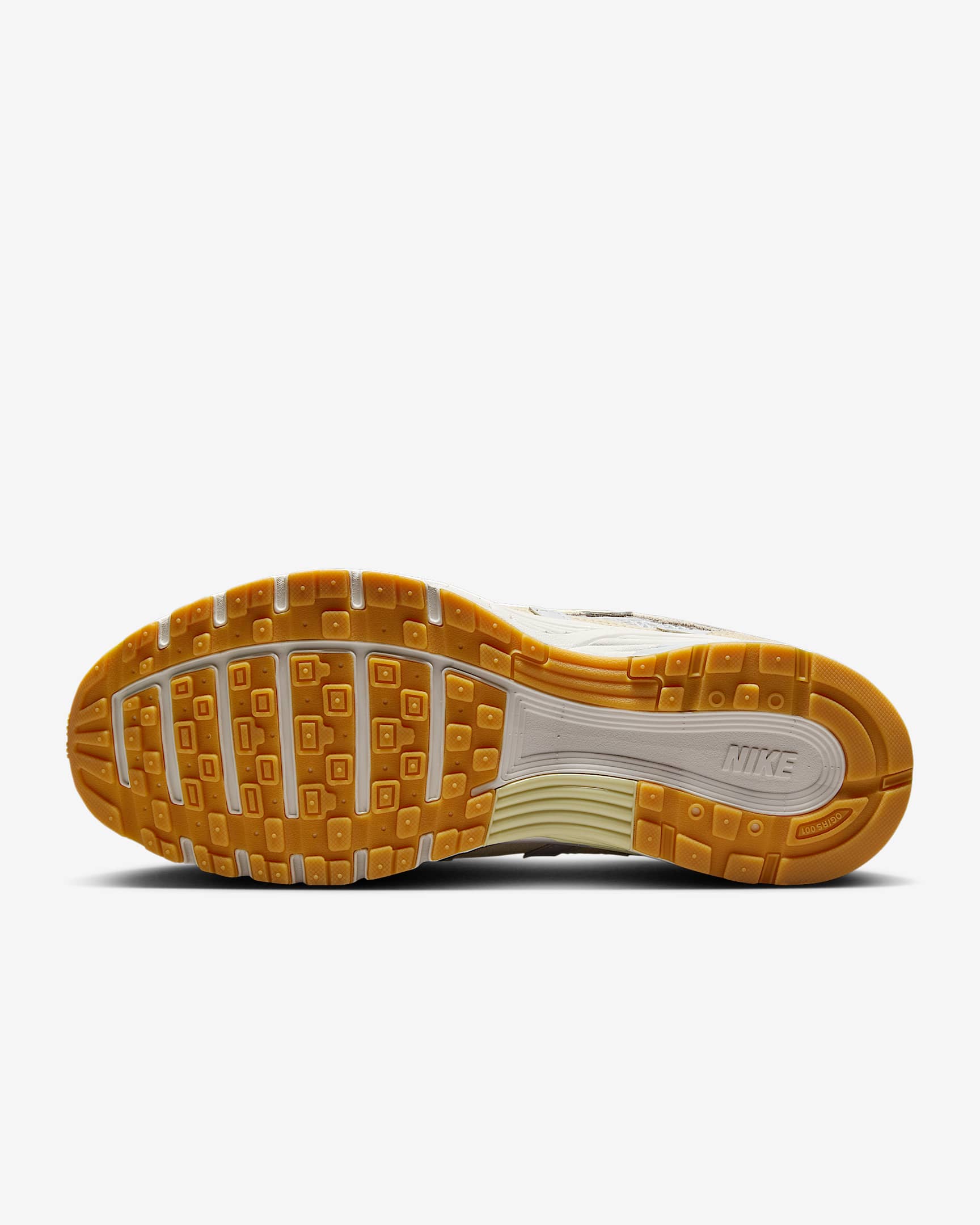 Nike P-6000 – Beige / Cream / Gum Suede Mesh Athletic Sneakers