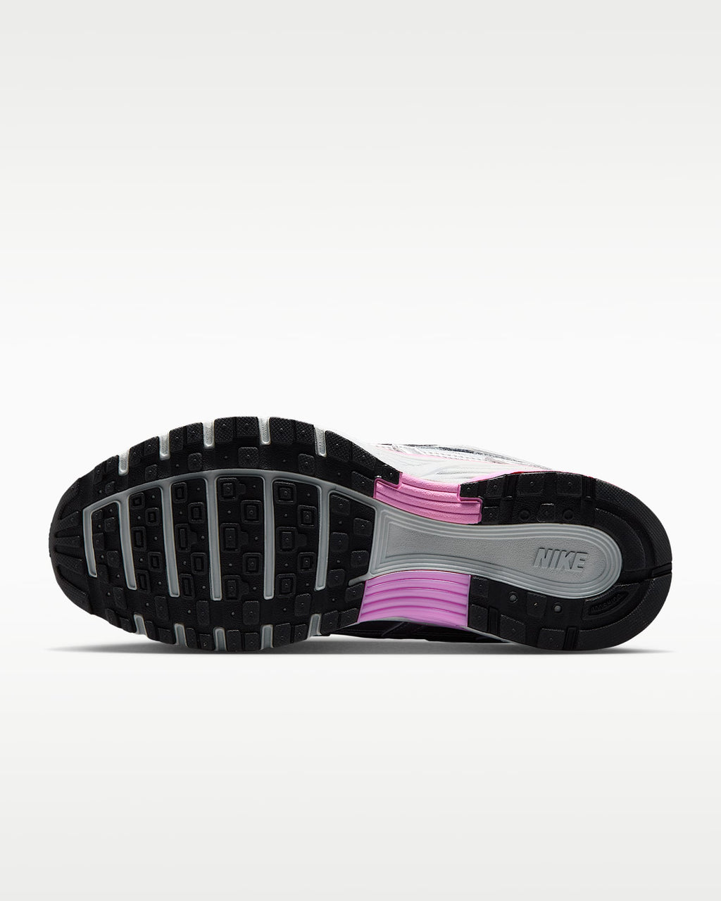 Nike P-6000 – Metallic Silver / Pink Mesh Athletic Sneakers