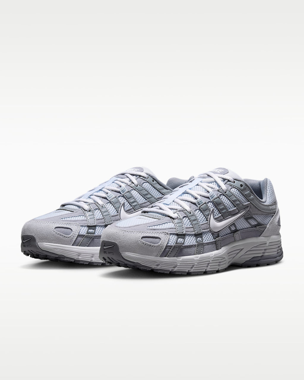 Nike P-6000 – Light Grey / White Mesh Athletic Sneakers