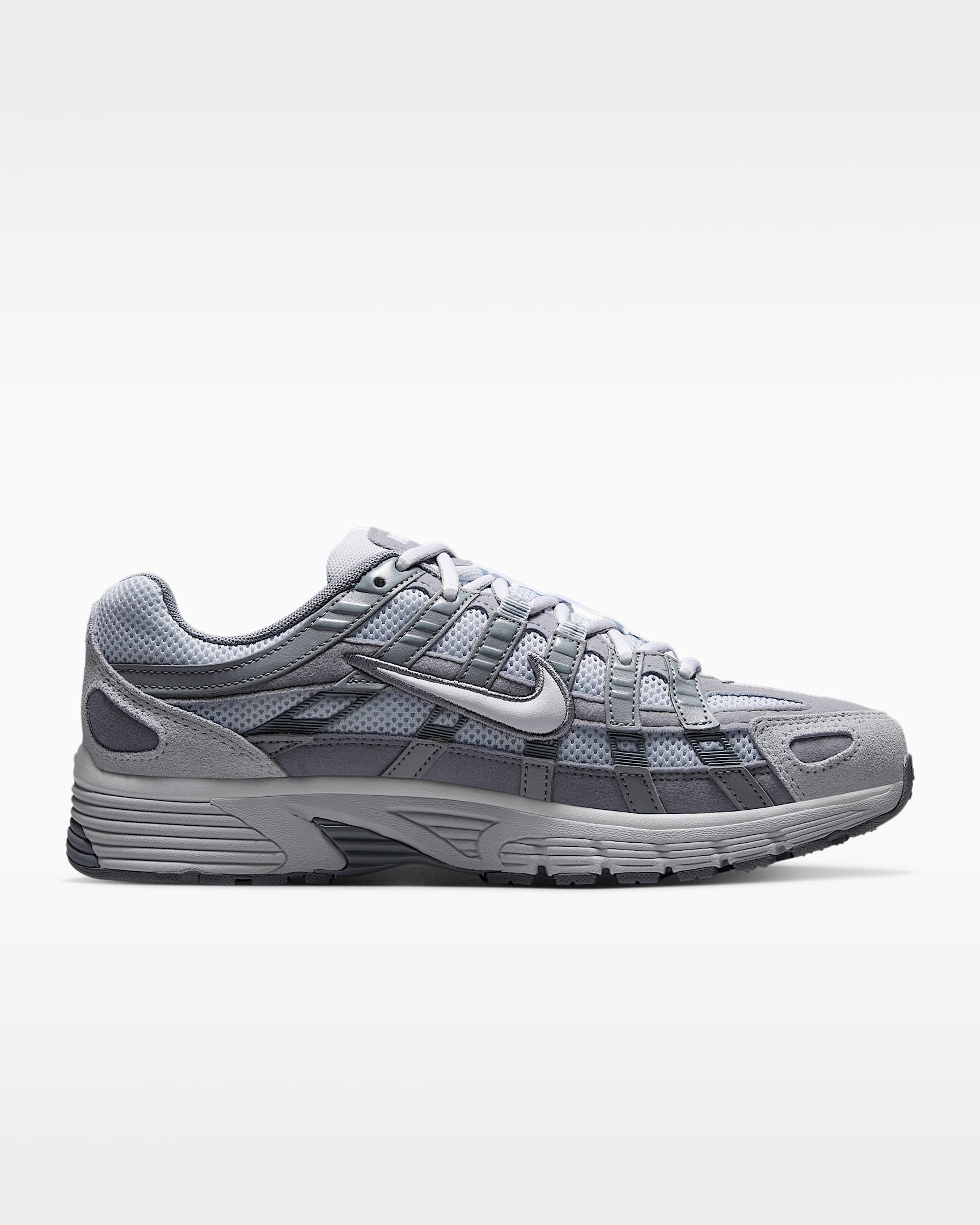 Nike P-6000 – Light Grey / White Mesh Athletic Sneakers