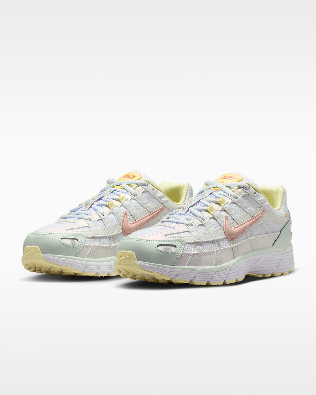 Nike P-6000 – White / Pink / Mint Mesh Athletic Sneakers
