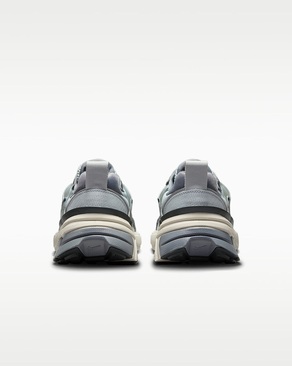 Nike V2K Run – Grey / Silver Mesh Athletic Sneakers