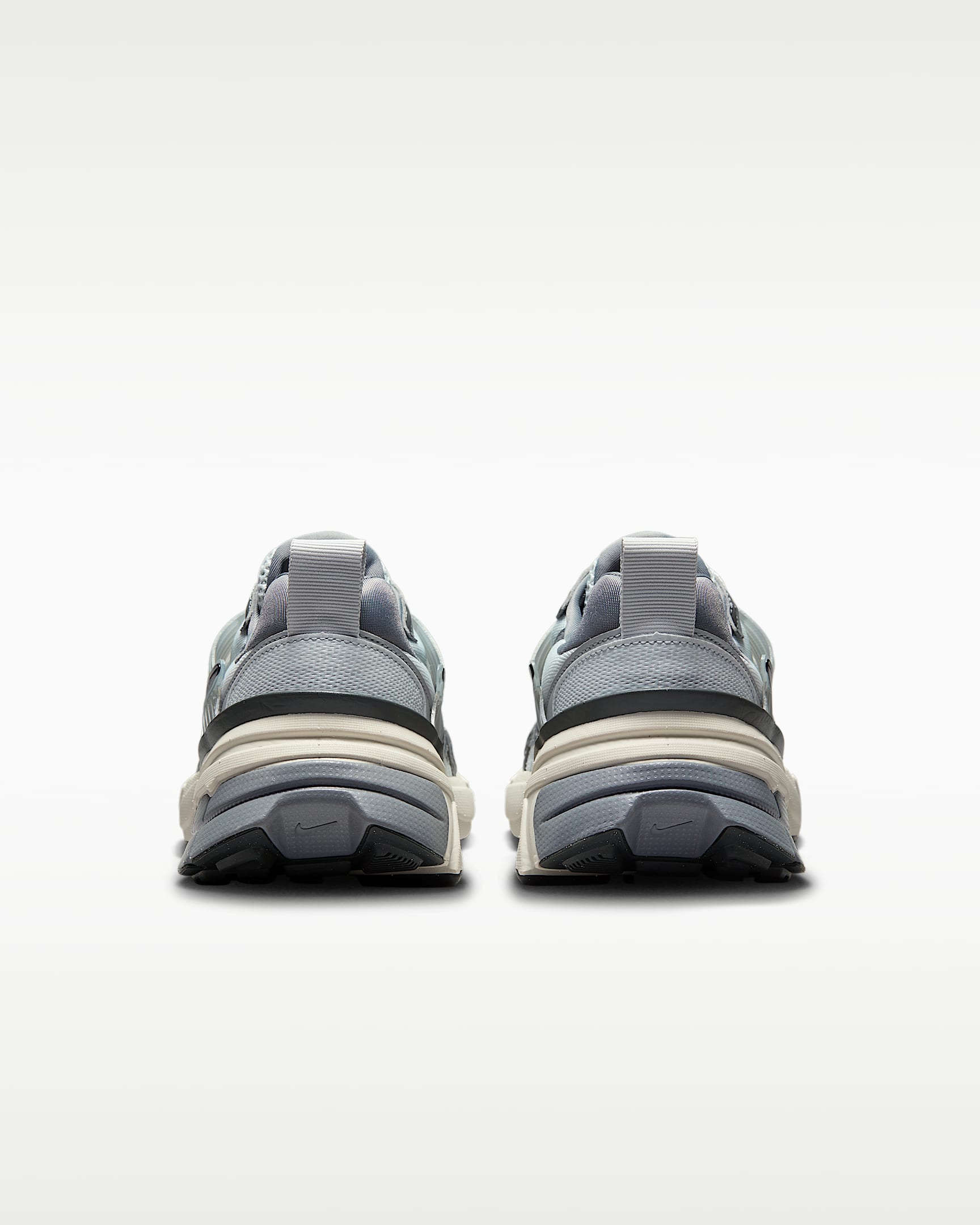 Nike V2K Run – Grey / Silver Mesh Athletic Sneakers