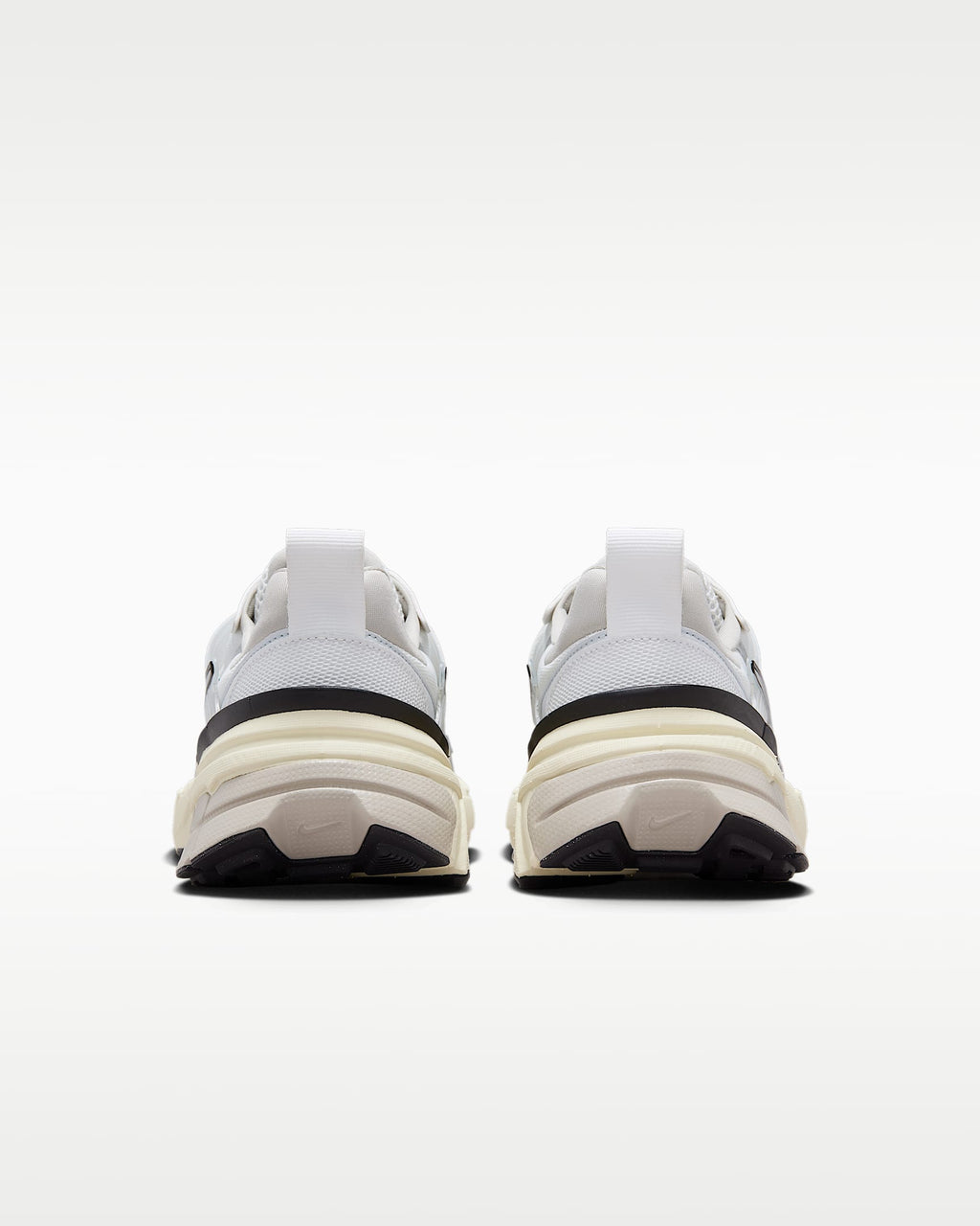 Nike V2K Run – White / Silver / Black Mesh Athletic Sneakers