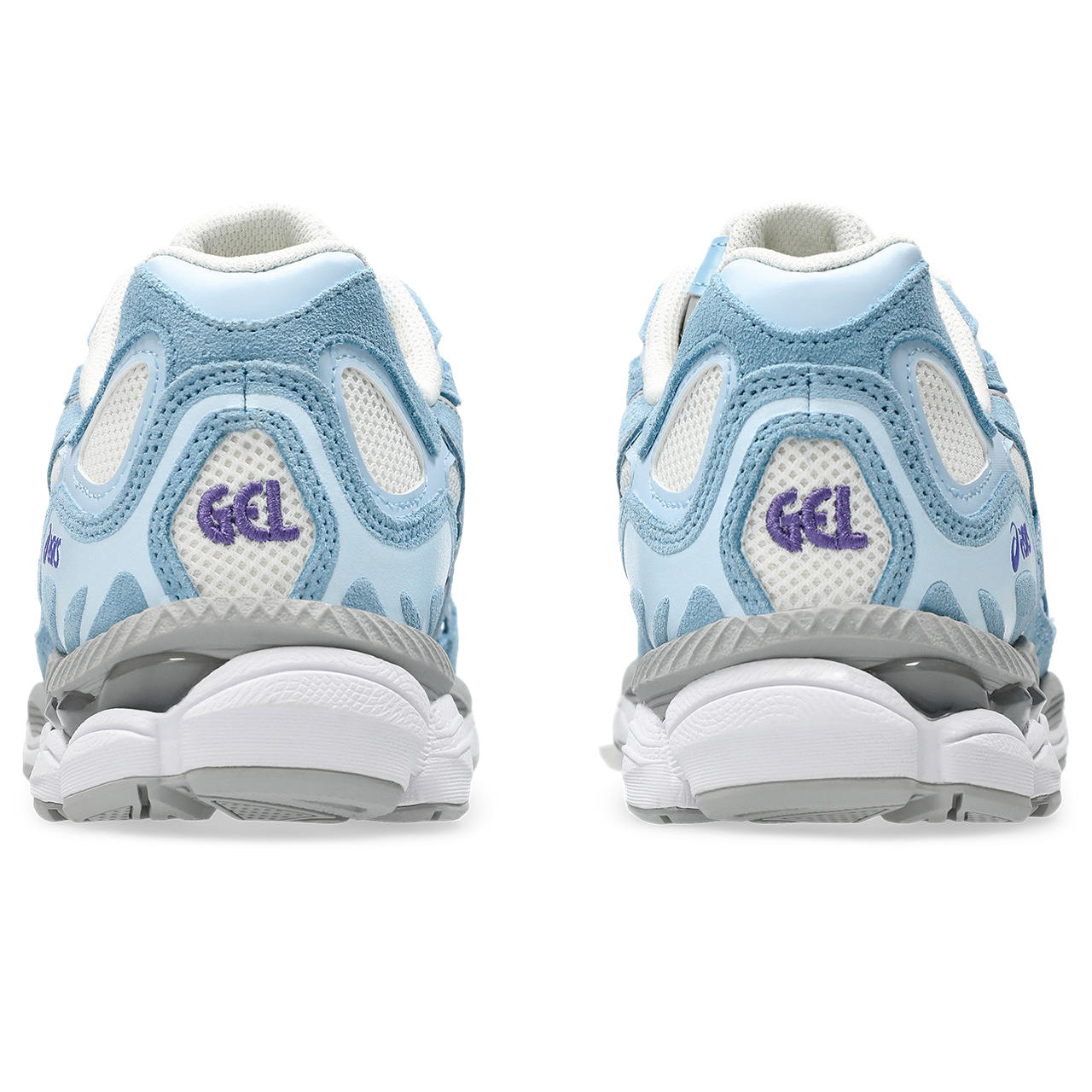 Asics Gel-Nimbus 24 – White/Light Blue Sneaker